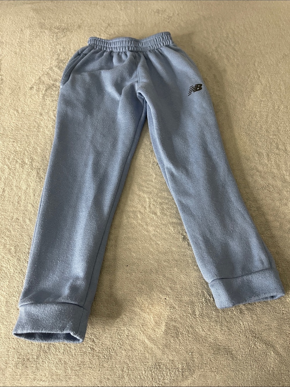New Balance Light Blue Kids Fleece Sweatpants
